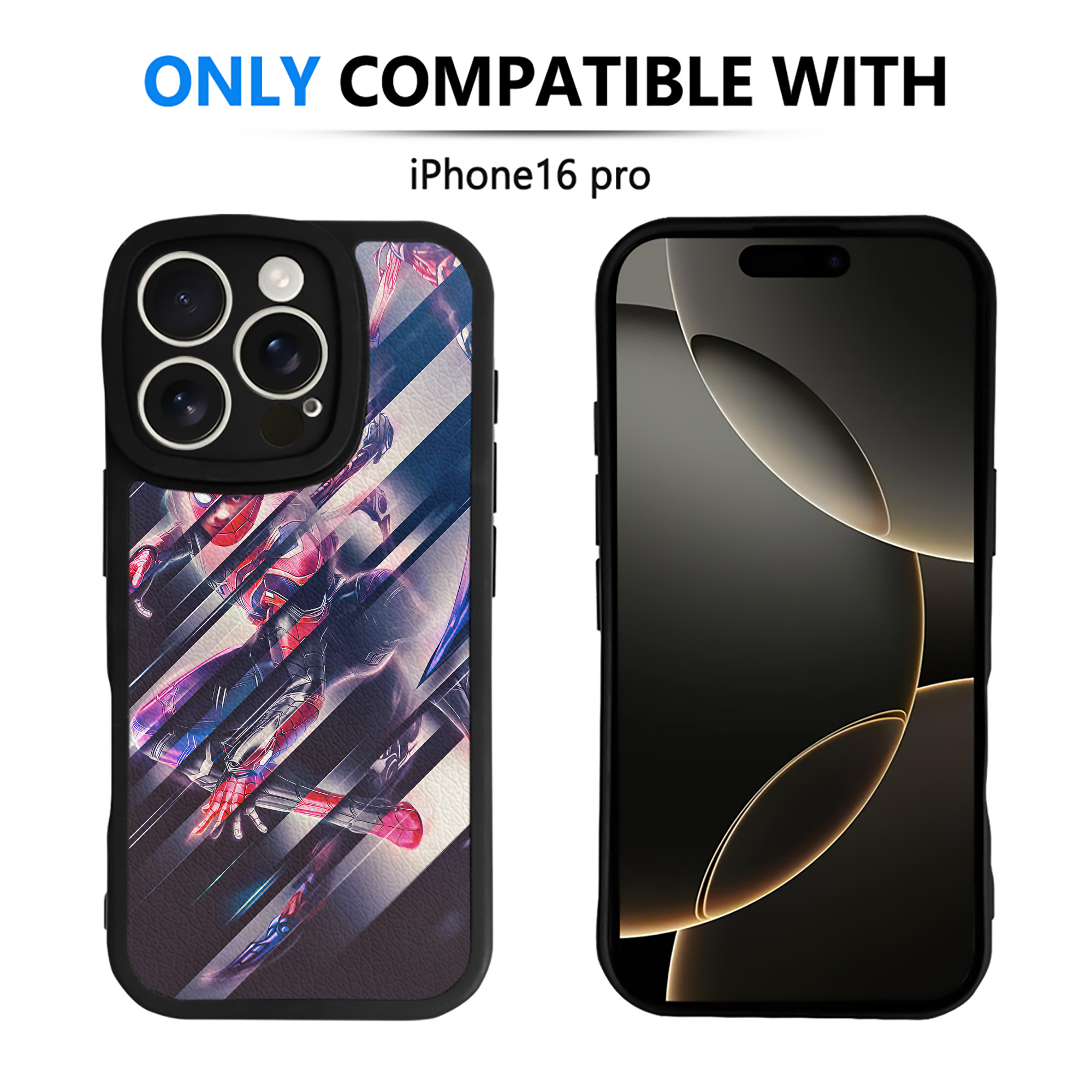 （画像用） アベンジャーズ The Avengers 【iPhone 16シリーズ対応】シリコンスマホケース（レザー調） 材質：シリコン